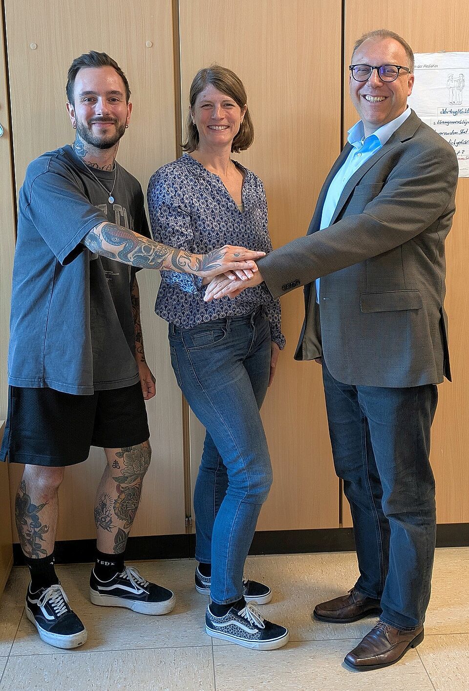 3 Personen DRK Duisburg und Urbane Zukunft Ruhr